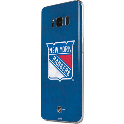 NHL New York Rangers Distressed Galaxy S8 Skin