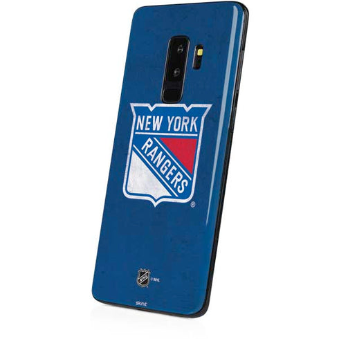NHL New York Rangers Distressed Galaxy S9 Plus Skin