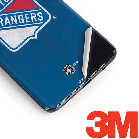 NHL New York Rangers Distressed Galaxy S9 Skin