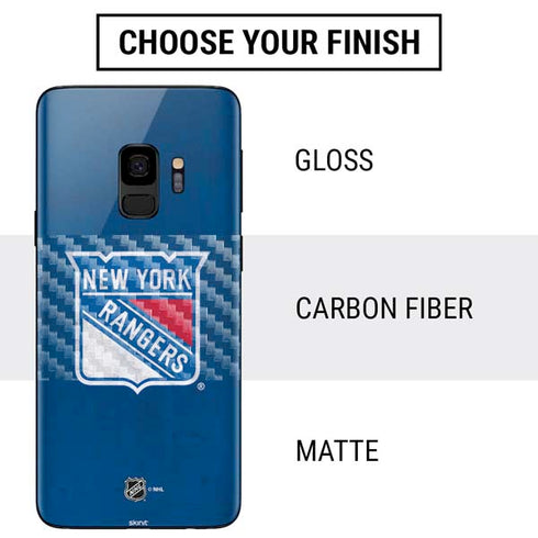 NHL New York Rangers Distressed Galaxy S9 Skin