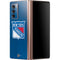 NHL New York Rangers Distressed Galaxy Z Fold2 5G Skin