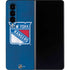 NHL New York Rangers Distressed Galaxy Z Fold4 5G Skin