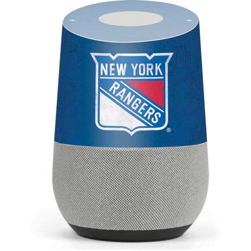 NHL New York Rangers Distressed Google Home Skin