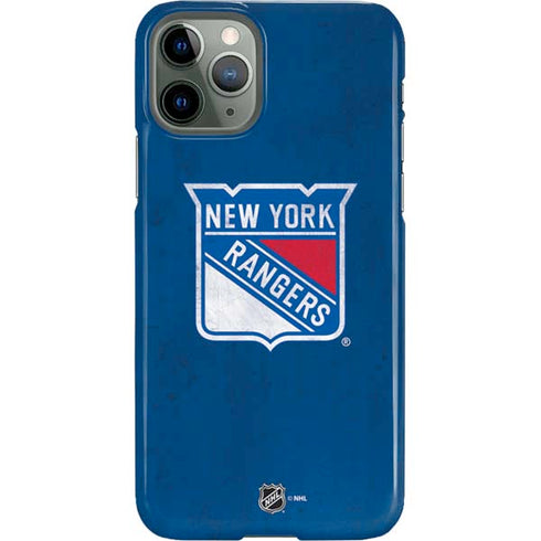 NHL New York Rangers Distressed iPhone 11 Pro Lite Case
