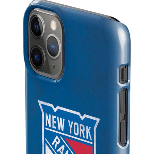 NHL New York Rangers Distressed iPhone 11 Pro Lite Case