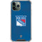 NHL New York Rangers Distressed iPhone 11 Pro Max Clear Case