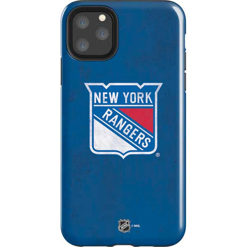NHL New York Rangers Distressed iPhone 11 Pro Max Impact Case