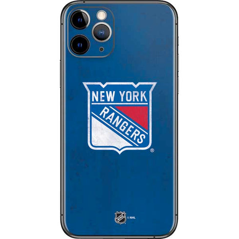 NHL New York Rangers Distressed iPhone 11 Pro Skin