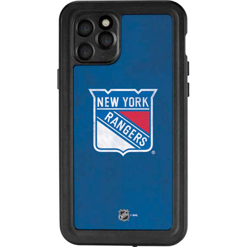 NHL New York Rangers Distressed iPhone 11 Pro Waterproof Case