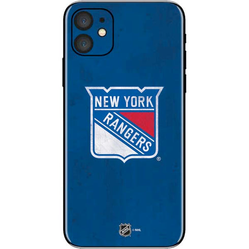 NHL New York Rangers Distressed iPhone 11 Skin