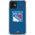 NHL New York Rangers Distressed iPhone 12 Mini Clear Case