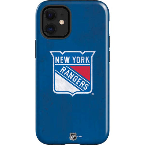 NHL New York Rangers Distressed iPhone 12 Mini Impact Case