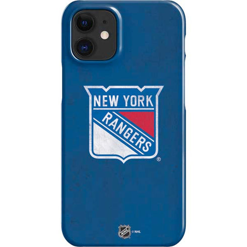 NHL New York Rangers Distressed iPhone 12 Mini Lite Case