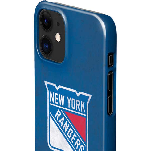 NHL New York Rangers Distressed iPhone 12 Mini Lite Case