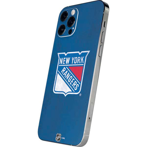 NHL New York Rangers Distressed iPhone 12 Pro Max Skin