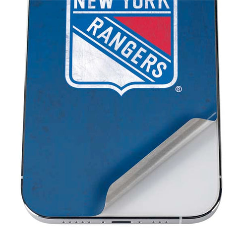 NHL New York Rangers Distressed iPhone 12 Pro Max Skin
