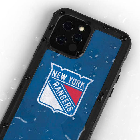 NHL New York Rangers Distressed iPhone 12 Pro Waterproof Case