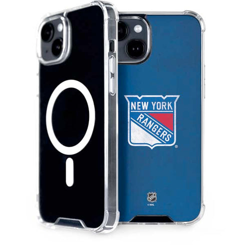 NHL New York Rangers Distressed iPhone 13 MagSafe Case
