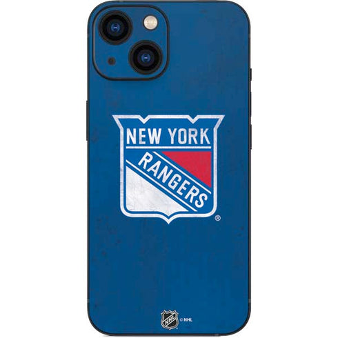 NHL New York Rangers Distressed iPhone 13 Mini Skin