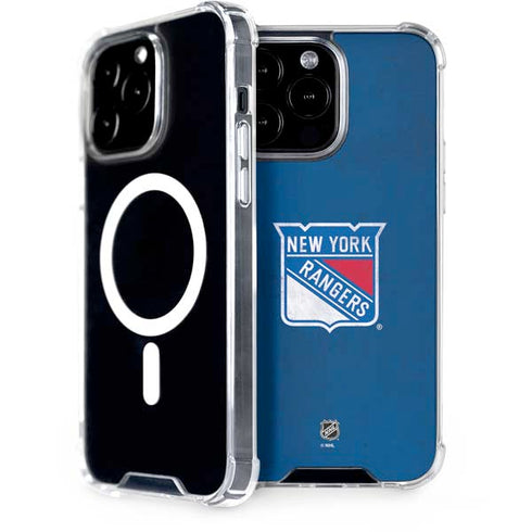 NHL New York Rangers Distressed iPhone 13 Pro Max MagSafe Case