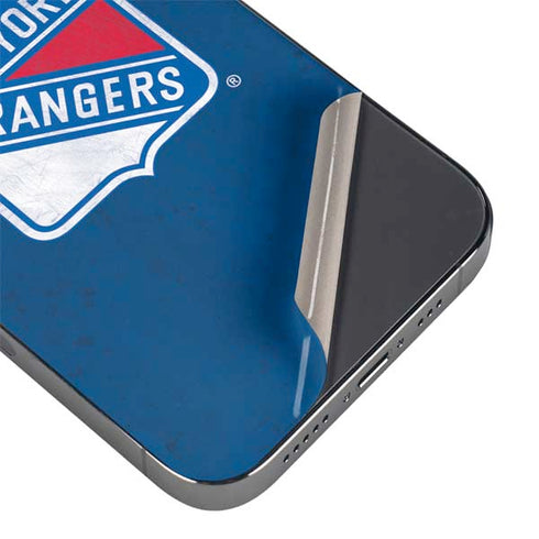 NHL New York Rangers Distressed iPhone 13 Pro Max Skin