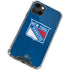 NHL New York Rangers Distressed iPhone 14 Plus Clear Case