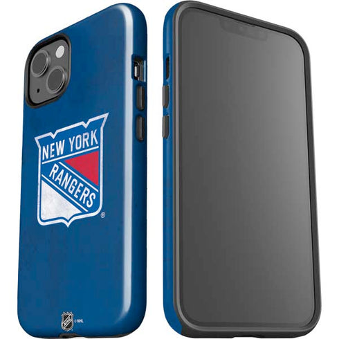 NHL New York Rangers Distressed iPhone 15 Impact Case