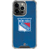 NHL New York Rangers Distressed iPhone 14 Pro Clear Case