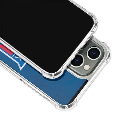 NHL New York Rangers Distressed iPhone 14 Pro Clear Case