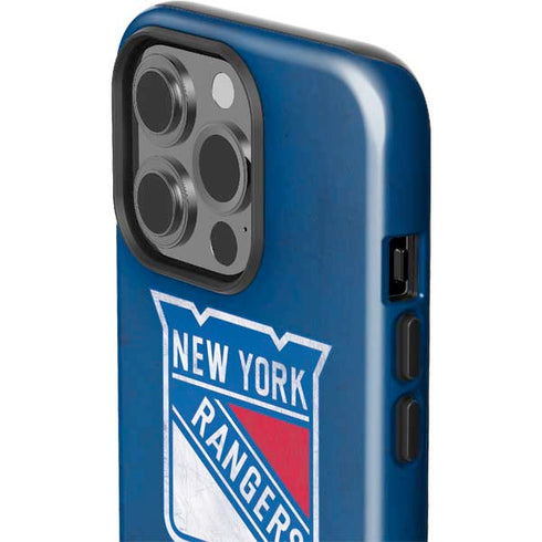 NHL New York Rangers Distressed iPhone 15 Pro Impact Case