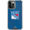 NHL New York Rangers Distressed iPhone 14 Pro Max Clear Case