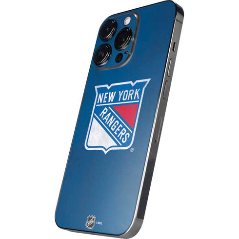 NHL New York Rangers Distressed iPhone 14 Pro Skin