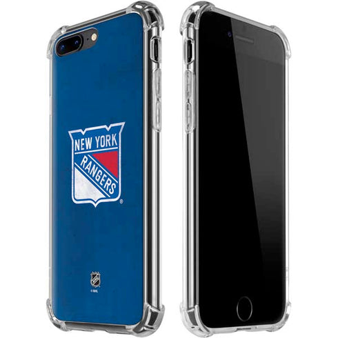 NHL New York Rangers Distressed iPhone 7/8 Plus Clear Case