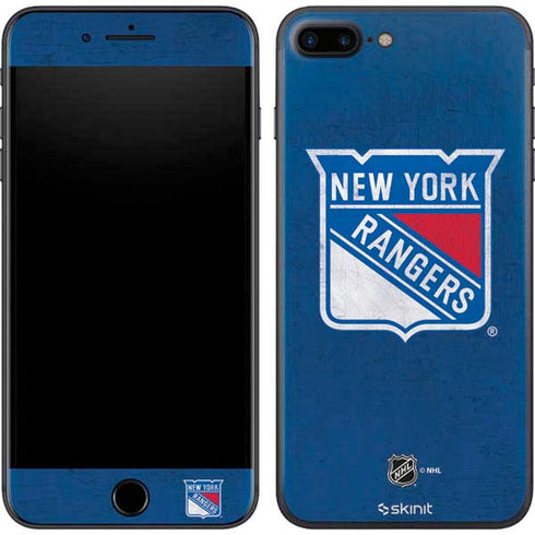 NHL New York Rangers Distressed iPhone 8 Plus Skin