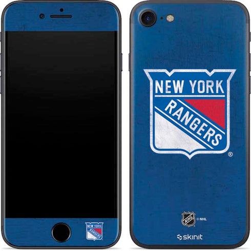 NHL New York Rangers Distressed iPhone 8 Skin
