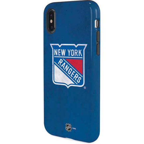 NHL New York Rangers Distressed iPhone X Pro Case