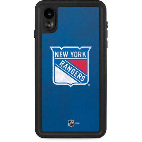 NHL New York Rangers Distressed iPhone XR Waterproof Case