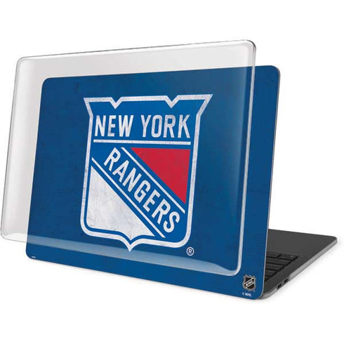 NHL New York Rangers Distressed MacBook Pro 15in (2016-19) Case plus Skin