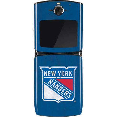 NHL New York Rangers Distressed Motorola RAZR Skin