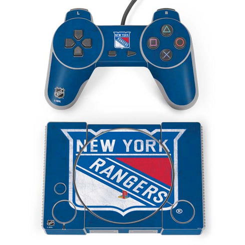 NHL New York Rangers Distressed PlayStation Classic Bundle Skin