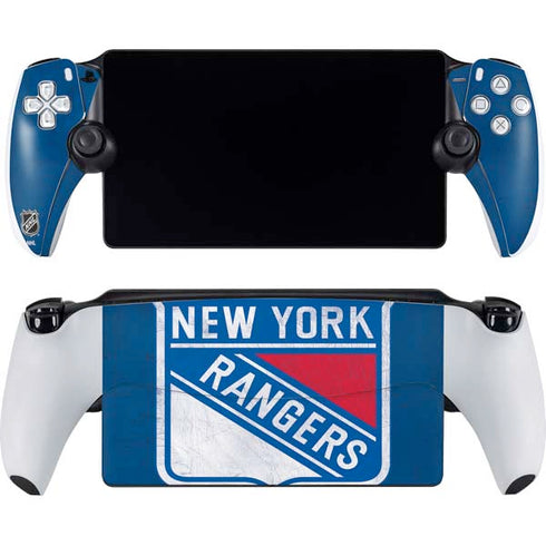 NHL New York Rangers Distressed PlayStation Portal Remote Player Skin
