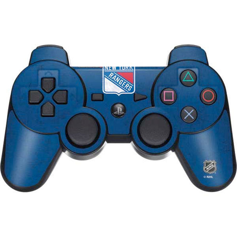 NHL New York Rangers Distressed PS3 Dual Shock wireless controller Skin