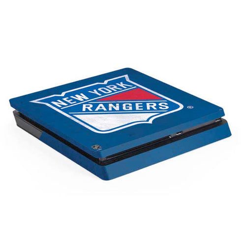 NHL New York Rangers Distressed PS4 Slim Skin