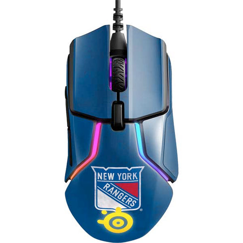 NHL New York Rangers Distressed SteelSeries Rival 600 Gaming Mouse Skin