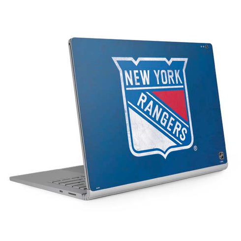 NHL New York Rangers Distressed Surface Book 2 15in Skin