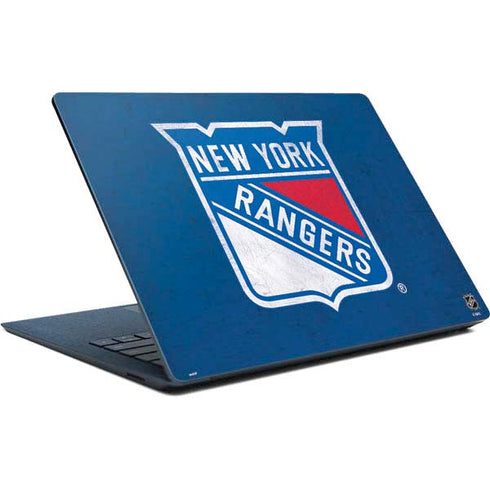NHL New York Rangers Distressed Surface Laptop Skin