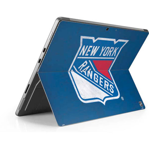 NHL New York Rangers Distressed Surface Pro 9 Skin