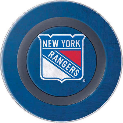 NHL New York Rangers Distressed Wireless Charger Skin
