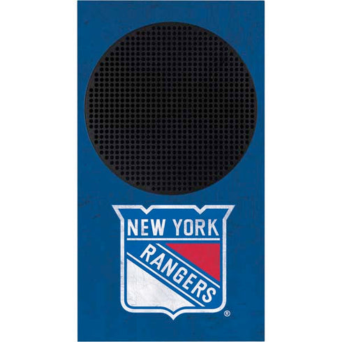 NHL New York Rangers Distressed Xbox Series S Console Skin