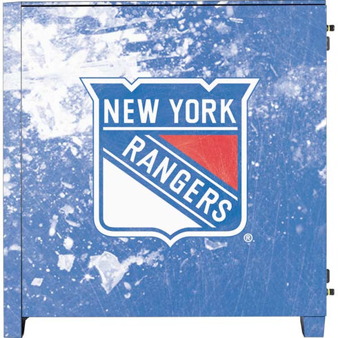 NHL New York Rangers Frozen Corsair 4000D Tempered Glass Mid-Tower ATX Case Skin